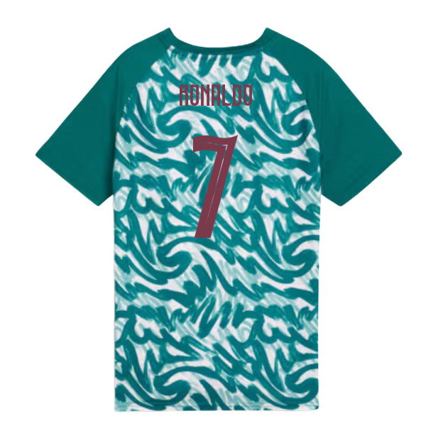 2026-2027 Portugal Warm Up Jersey (Green) - Kids (Ronaldo 7)-SoccerKits Hub | Buy Soccer Jerseys Online